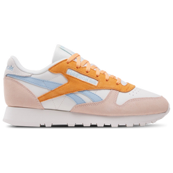 Women's - Reebok Classic Leather - Chalk/Washed Clay/Soft Blue