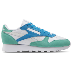 Women's - Reebok Classic Leather - White/Unleashed Green/Grey