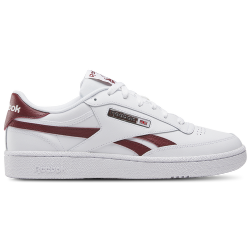 

Reebok Club C Revenge - Mens White/Rich Maroon/White Size 10.5