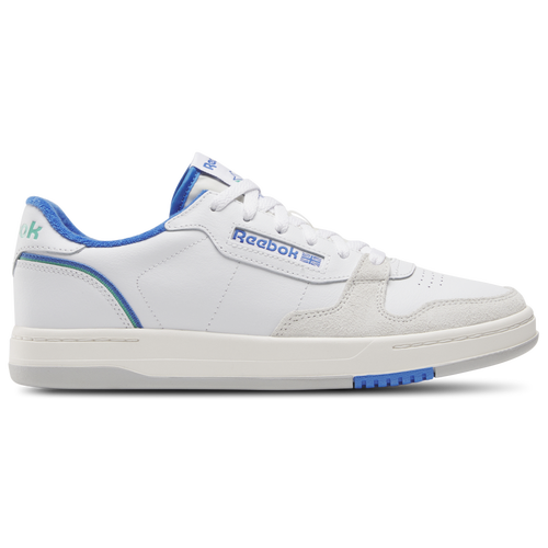 

Reebok Mens Reebok Phase Court - Mens Shoes White/Chalk/Kinetic Blue Size 08.0