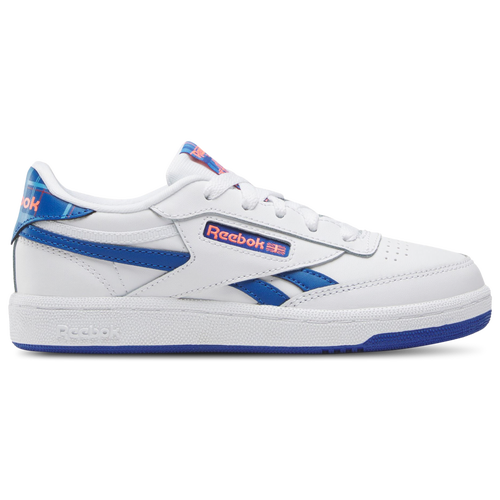 

Reebok Boys Reebok Club C Revenge - Boys' Preschool Shoes White/Vector Blue/Digital Coral Size 03.0