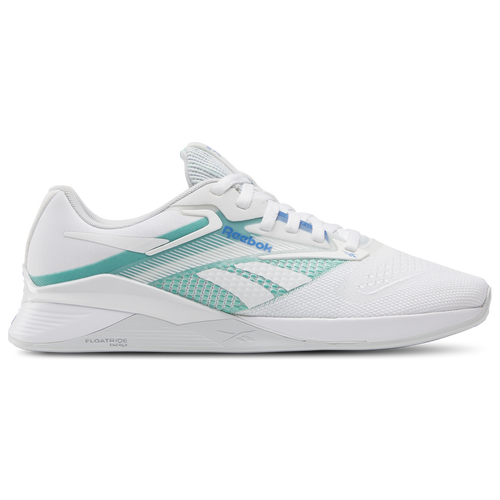 

Reebok Womens Reebok Nano X4 - Womens Training Shoes White/Unleashed Green/Kinetic Blue Size 9.5