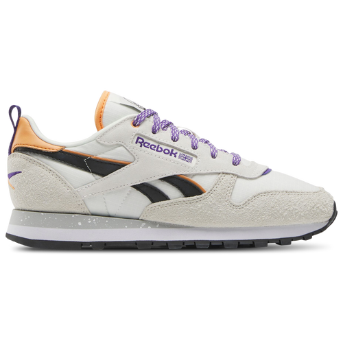 

Reebok Womens Reebok Classic Leather - Womens Running Shoes Chalk/Alabaster/Dynamic Purple Size 7.0