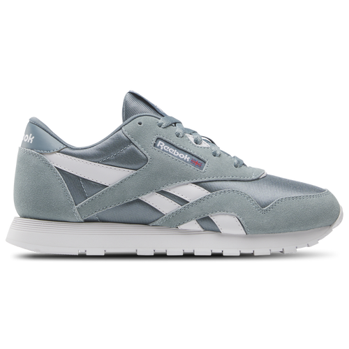 

Reebok Girls Reebok Classic Nylon - Girls' Grade School Running Shoes Soft Slate/White Size 6.0