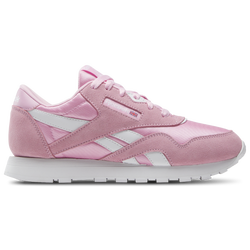 Girls' Grade School - Reebok Classic Nylon - White/Astro Rose