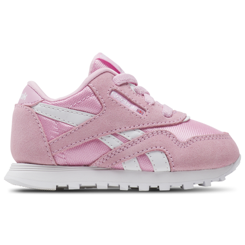 Reebok Girls   Classic Nylon In Astro Rose/white