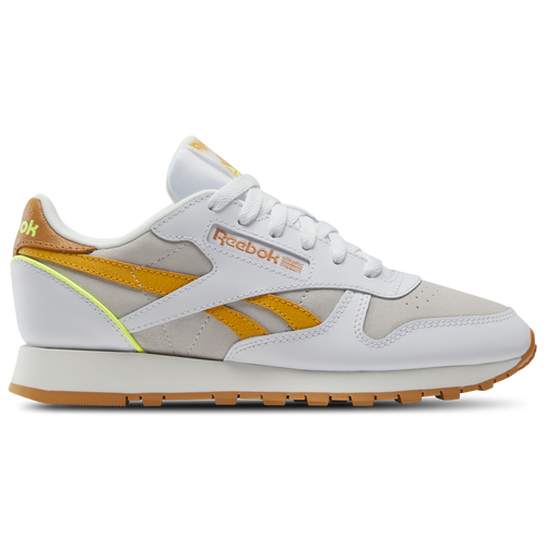 WOMENS - Reebok Classic Leather - White/Sunbaked Clay Electric Amber