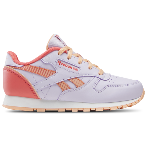 GIRLS - Reebok Classic Leather Step N Flash - Sunset Coral/Digital Gleam Sunkissed Orange