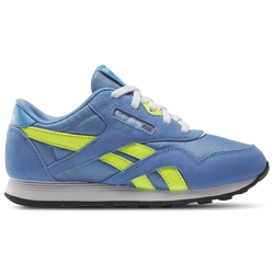 Girls' Preschool - Reebok Classic Nylon - Essential Blue/Solar Acid Yellow/Aluminum Blue