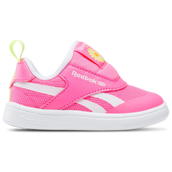 Girls' Toddler - Reebok Club C Revenge - White/Atomic Pink/Electric Yellow