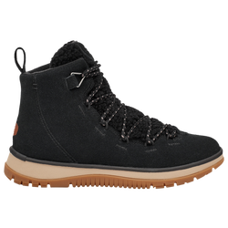 Women's - UGG Landslider Mid - Black Suede