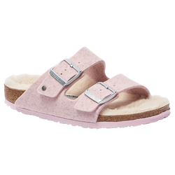 Women's - Birkenstock Arizona Wool - Soft Pink/Natural