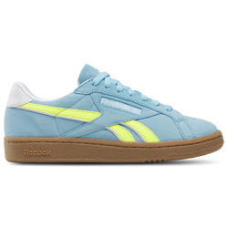 Women's - Reebok Club C Grounds UK - Digital Blue/Solar Acid Yellow/Gum