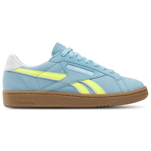 WOMENS - Reebok Club C Grounds UK - Digital Blue/Solar Acid Yellow Gum