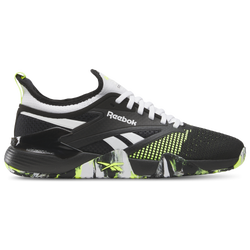 Men's - Reebok Nano Court - Footwear White/Black/Digital Lime