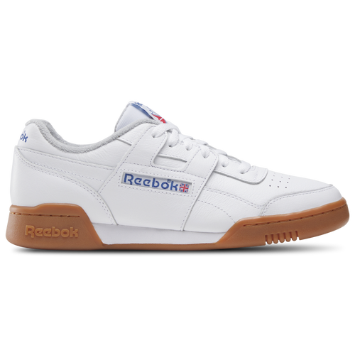 MENS - Reebok Workout Plus Leather - White/Vector Red Blue