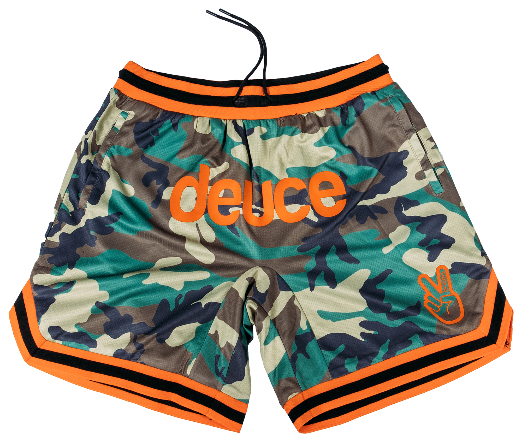 Deuce Camo Orange Vibe Shorts