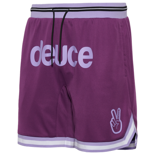 

Deuce Mens Deuce Vibe Shorts - Mens White/Purple Size L