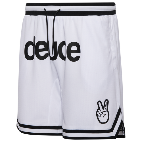 

Deuce Mens Deuce Vibe Shorts - Mens White/Black Size M