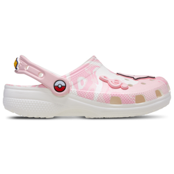 Girls' Grade School - Crocs Pokémon Jigglypuff Classic Clogs - Pink/White