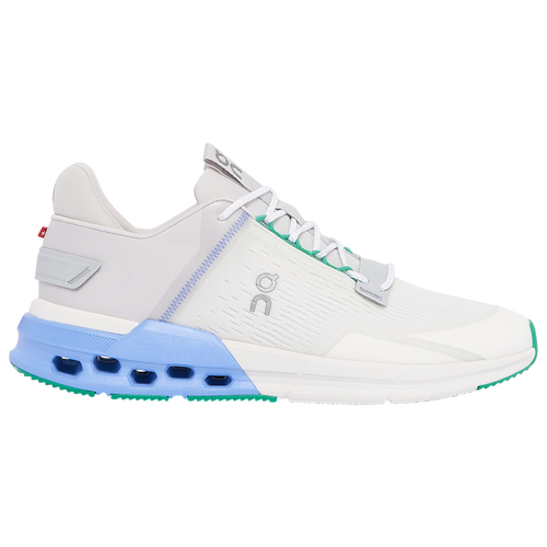

On Mens On Cloudnova Flux - Mens Shoes White/Blue Size 10.0
