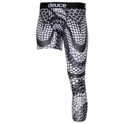 Men's - Deuce One Legged Basketball Tights - Black/White