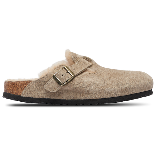 Birkenstock Boston Shearling Sandals - Birkenstock Taupe