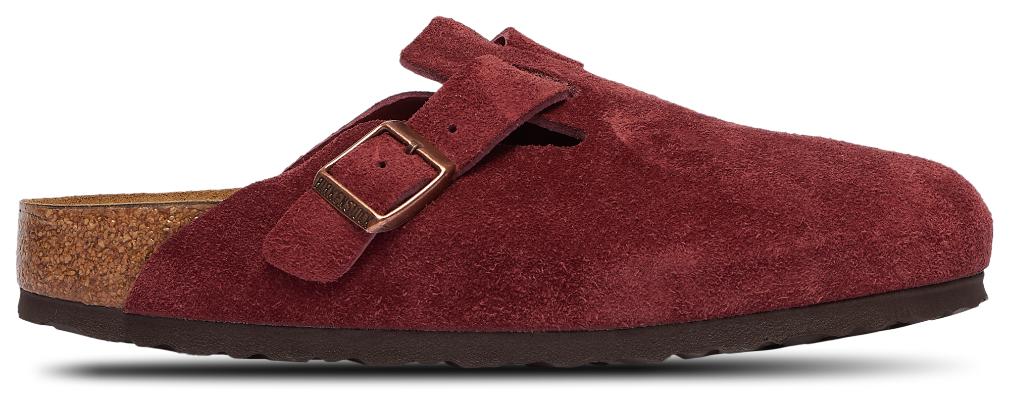 靴 BIRKENSTOCK Boston sandal Boston Braided Suede Leather in Color Zinfandel | BIRKENSTOCK US