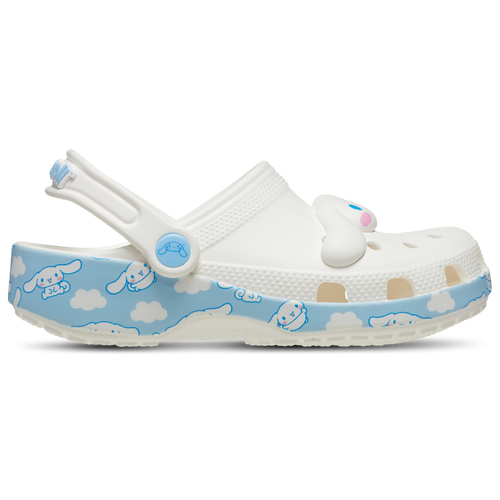 

Girls Crocs Crocs Classic Clogs Cinnamoroll - Girls' Grade School Shoe White/Blue Size 05.0
