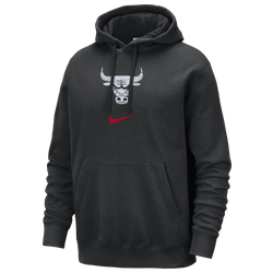 Men's - Nike Bulls Club CE Pullover Hoodie  - Black