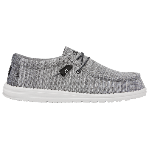 Heydude Mens  Wally Stretch In Grey/white/white