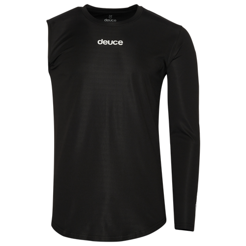 

Deuce Mens Deuce One Arm Long Sleeve - Mens Black/White Size S