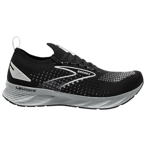 

Brooks Mens Brooks Levitate Stealth Fit 6 - Mens Running Shoes Black/Silver/Oyster Size 09.5