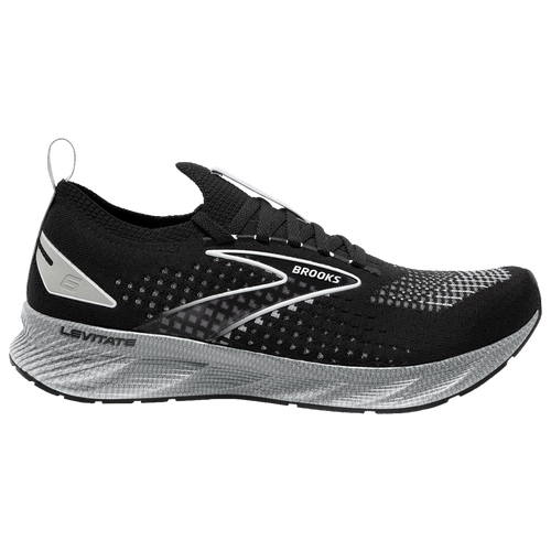 Brooks Mens  Levitate Stealth Fit 6 In Black/silver/oyster