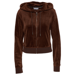 Women's - Juicy Couture Bling Hoodie - Brown Sugar