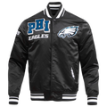 Pro Standard PHILADELPHIA EAGLES SATIN JACKET - Pro Standard Black