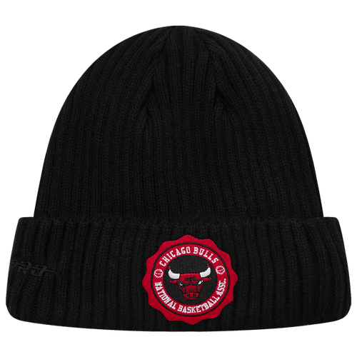 

Pro Standard Mens Pro Standard Bulls Crest Beanie - Mens Black Size One Size