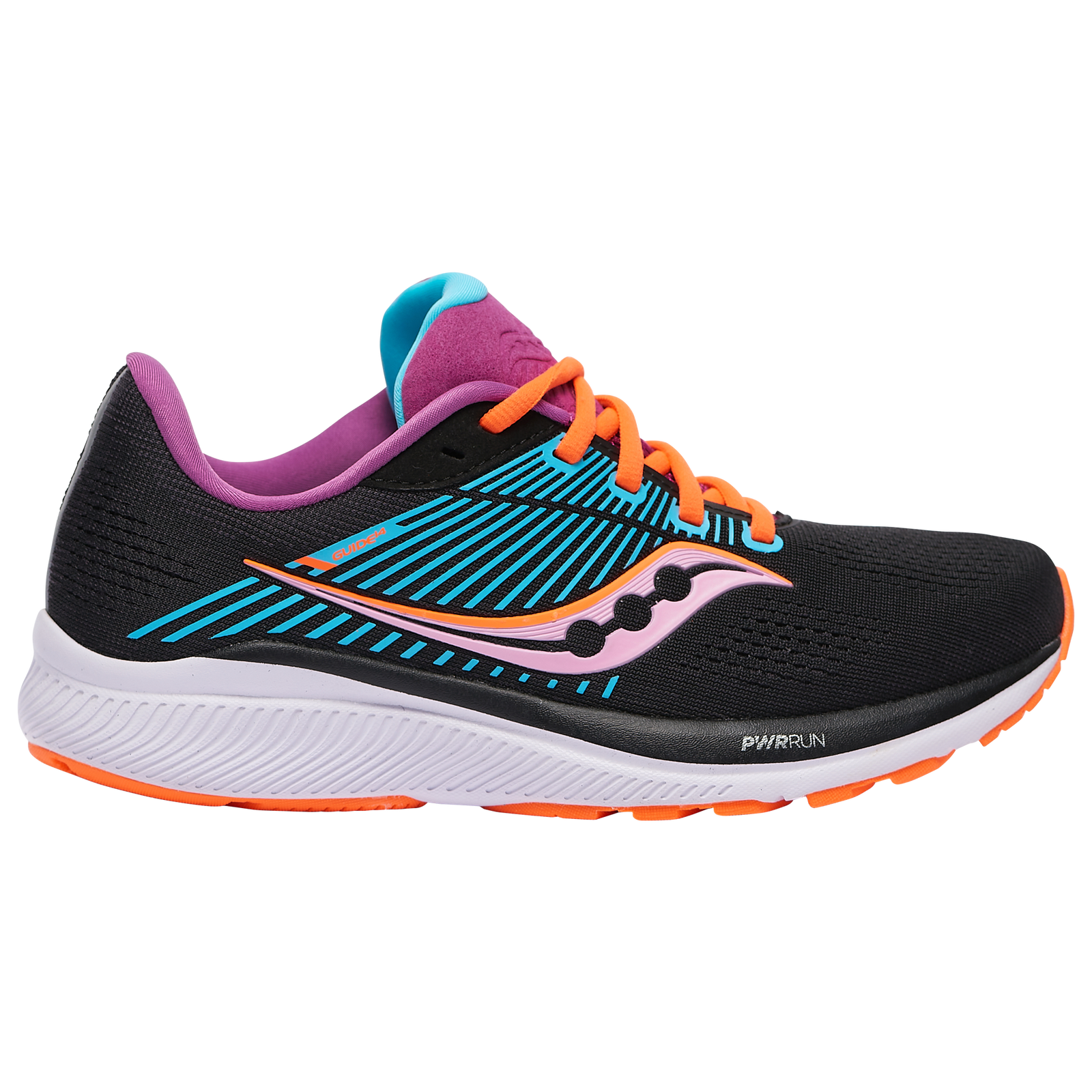 Saucony Womens Guide 14 Future Black Running Shoes Size 9 (2446478) for