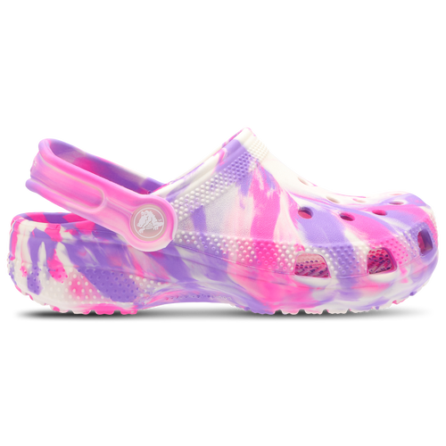 Purple tie dye crocs deals