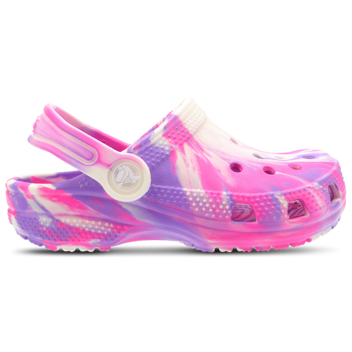 

Girls Crocs Crocs Classic Clogs - Girls' Toddler Shoe Multi/Pink Crush/Purple Size 10.0