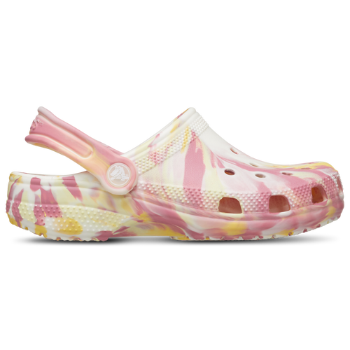 Crocs Girls  Classic Glow Marbled Clogs In Day Lily/multi