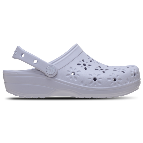 Crocs Classic Floral Cutout Clog In Blue