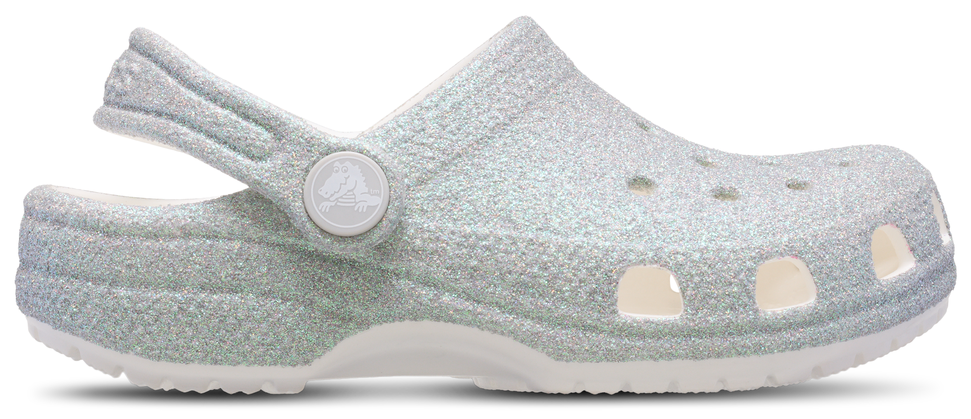crocs Classic Glitter グリッター Clog White 国内発送 crocs Classic Glitter Clog White（クロックス クラッシク