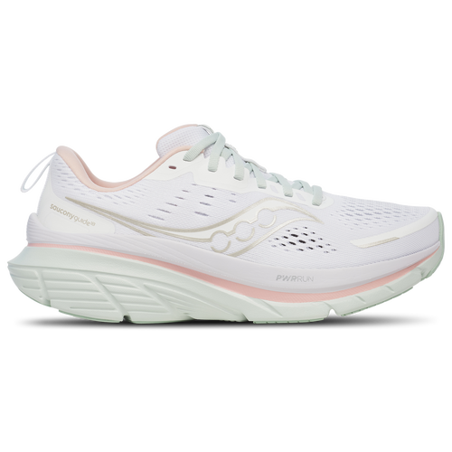 WOMENS - Saucony Guide 18 - White/Mist Pink