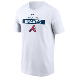 Men's - Nike Braves T-Shirt - White/White