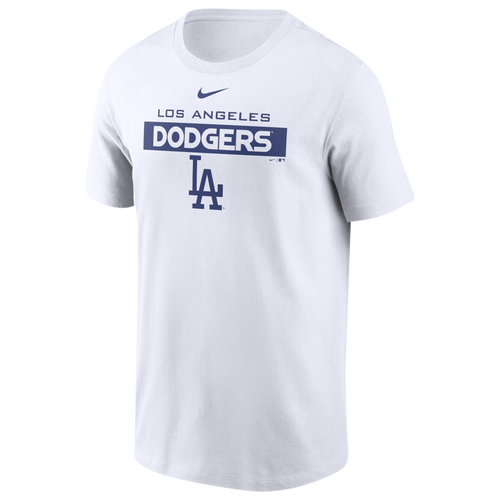 

Nike Mens Nike Dodgers T-Shirt - Mens White/White Size S