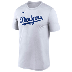 Men's - Nike Dodgers Wordmark Legend T-Shirt - White/White