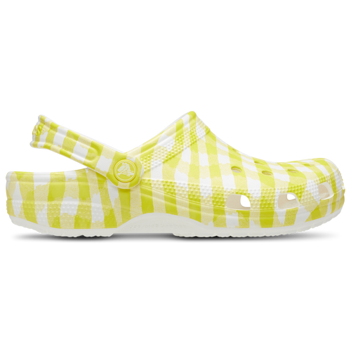 Crocs Classic Gingham Clog In Daylilly/white