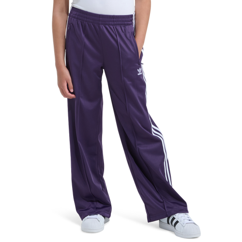 Adidas Originals Girls Adidas  Wide Leg Firebird Pants In Blue