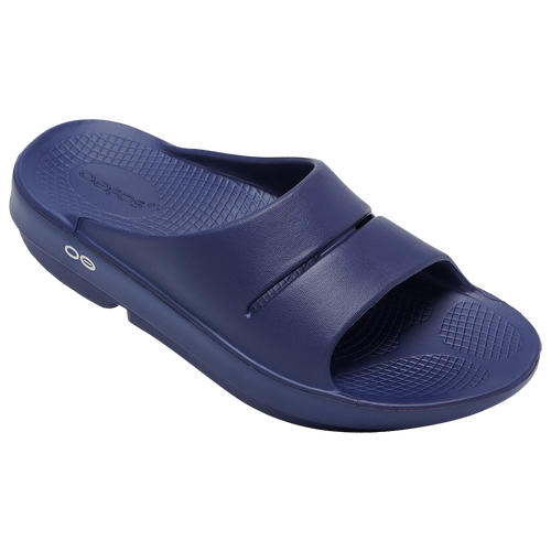 

OOFOS INC Boys OOFOS INC OOahh Slides - Boys' Grade School Shoes Navy Size 6.0